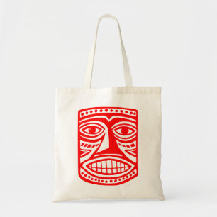 Tiki Toby - Red Tote Bag