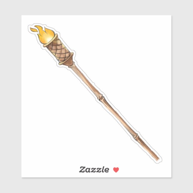 Tiki Torch Sticker (Sheet)