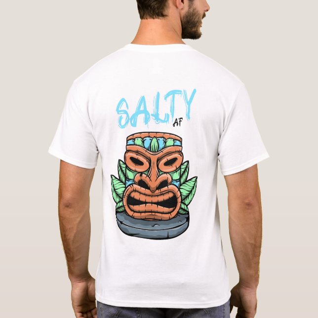 Tiki Totem by Salty AF  T-Shirt (Back)