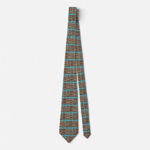 Tiki Totem themed tropical Neck Tie
