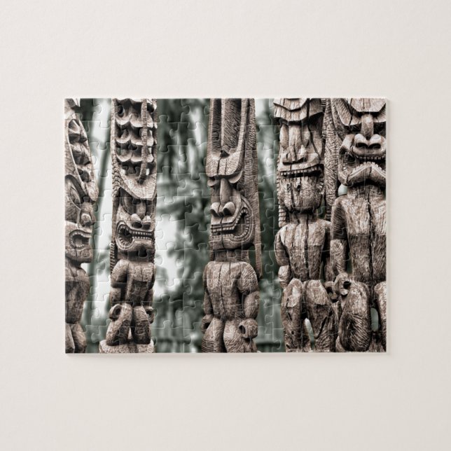 Tiki Tribal Council Jigsaw Puzzle (Horizontal)