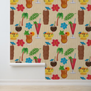 Tiki Tropical Cocktails Wallpaper