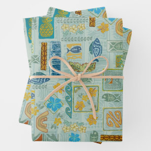 Tiki Tropix 2 Gift Wrap