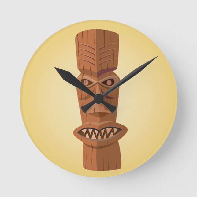 Tiki Wall Clock (Front)