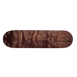 Tiki Wooden Statute Skateboard