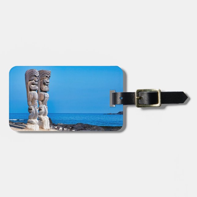 Tikis in Paradise Luggage Tag (Front Horizontal)