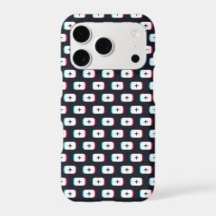 TikTok app button. Pattern design - Dark version