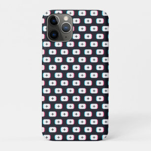 TikTok app button. Pattern design - Dark version iPhone 11 Pro Case