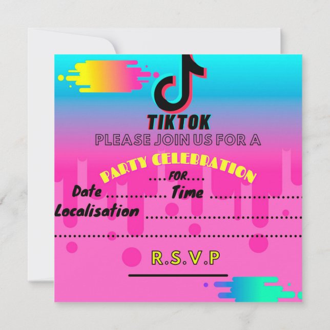tiktok invitation (Back)
