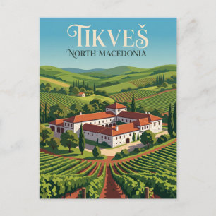 Tikveš Winery North Macedonia Postcard