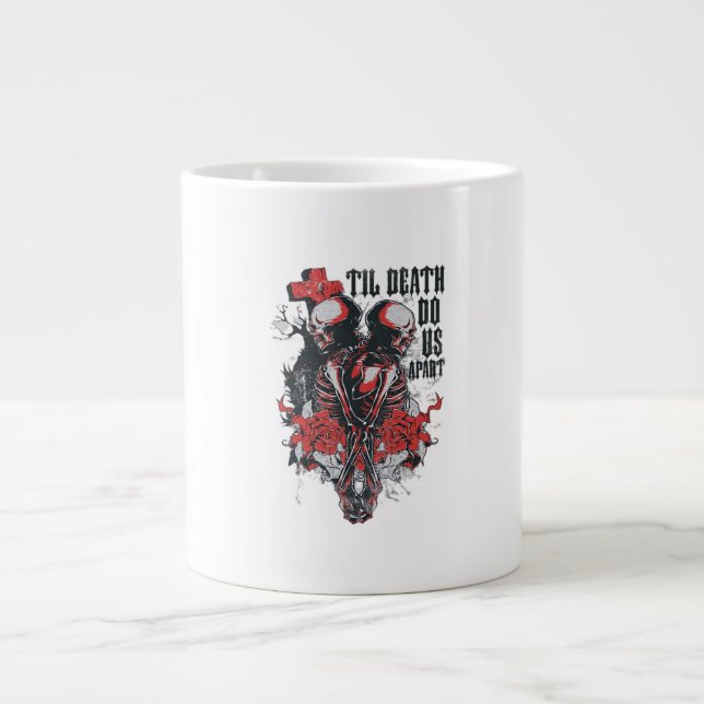 Til Death Do Us Apart Large Coffee Mug (Front)