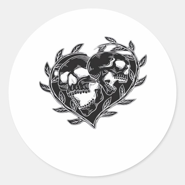 Til Death Do Us Classic Classic Round Sticker (Front)