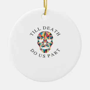 Til Death Do Us Funny & Classic Halloween Ceramic Tree Decoration