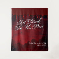 Til Death Do Us Part | Black and Red Photo Booth