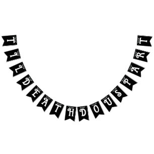 Til Death Do Us Part Black Gothic Bunting