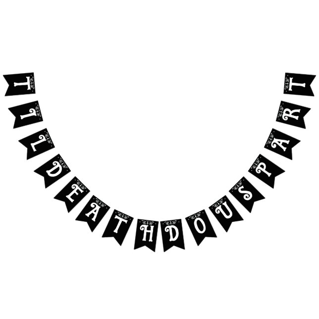 Til Death Do Us Part Black Gothic  Bunting (All)