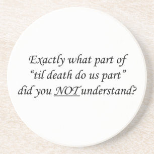 Til Death Do Us Part Coaster