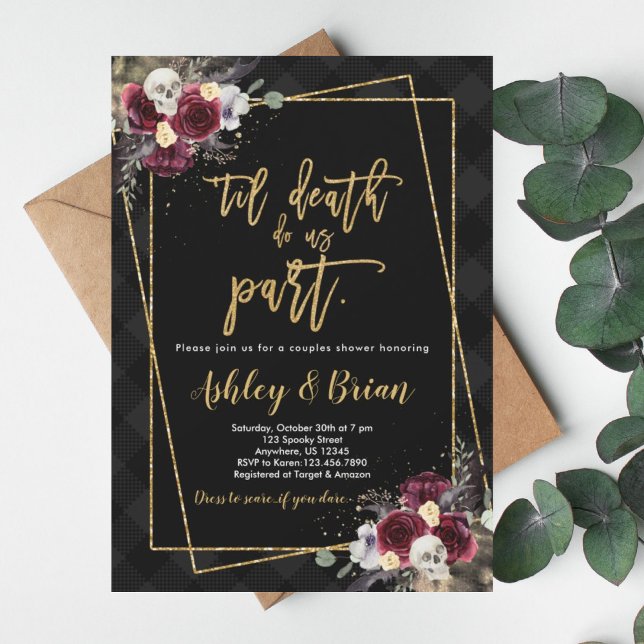 Til Death Do Us Part Couples Shower Invitation (Creator Uploaded)