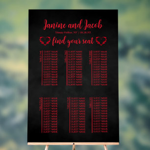 Til Death Do Us Part Dark Goth Moody Seating Chart