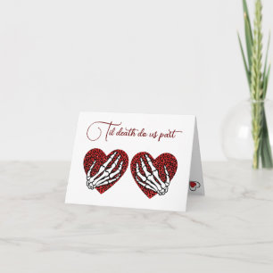Til death do us part Folded Greeting Card