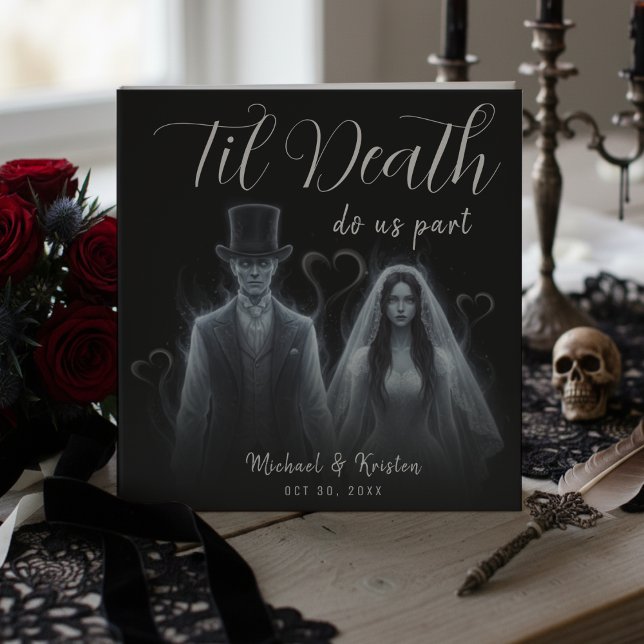 Til Death Do Us Part Ghost Gothic Wedding Guest Book (Til Death Do Us Part Ghost Gothic Wedding Guest Book
)