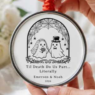 Til Death Do Us Part Ghost Wedding Ornament