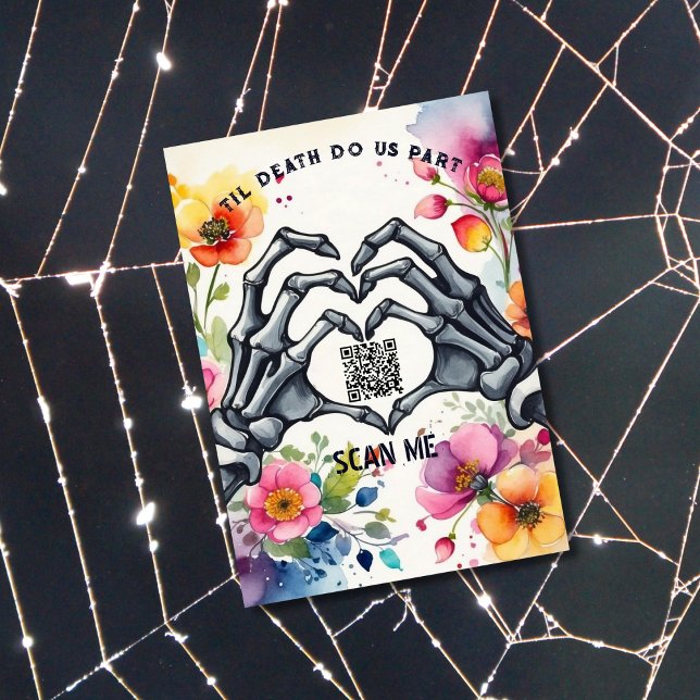 Til Death Do Us Part Gothic Wedding Details Enclosure Card (Creator Uploaded)