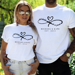 Til Death Do Us Part Infinity Symbol Heart Wedding T-Shirt