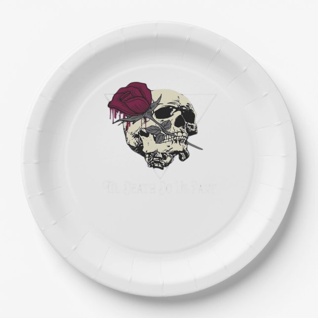 Til Death Do Us Part Paper Plate (Front)