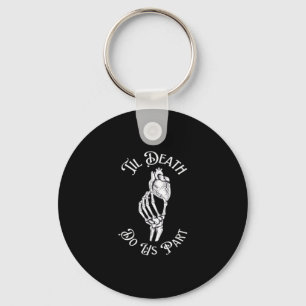 Til Death Do Us Part Skeleton Hand Holding Anatomi Key Ring