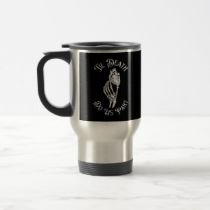 Til Death Do Us Part Skeleton Hand Holding Anatomi Travel Mug