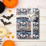 Til Death Do Us Part Skeletons Gothic Wedding Wrapping Paper<br><div class="desc">Introducing our "Til Death Do Us Part" Gothic Wedding Design, the perfect fusion of spooky whimsy and dark romance. Crafted specifically for those who embrace the enchanting allure of a Halloween wedding, this unique design captures the essence of a fall autumn skeleton gothic hallowedding. Imagine saying your vows amidst an...</div>