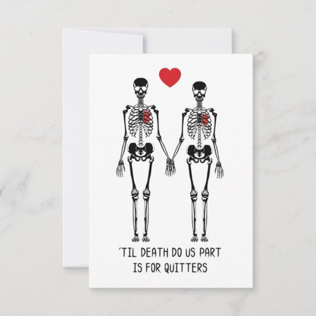 Til death do us part thank you card (Front)