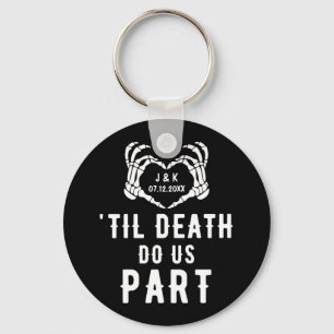 Til Death Do Us Part Wedding Favours Custom Key Ring