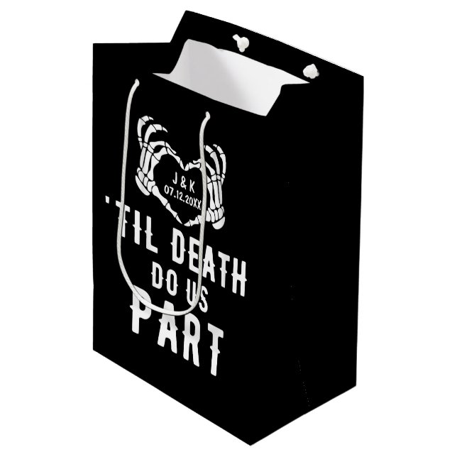 Til Death Do Us Part Wedding Supplies Guest Medium Gift Bag (Front Angled)