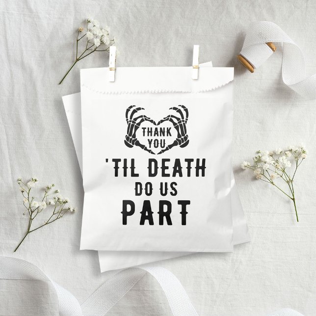 Til Death Do Us Part Wedding Thank You Favour Bags (Til Death Do Us Part Wedding Thank You Favor Bags
)