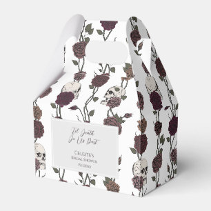 ’Til Death Do Us Part White Gothic Wedding Favour Box
