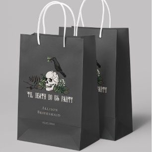 Til Death Do Us Party Black Irish Skull Bridesmaid Small Gift Bag