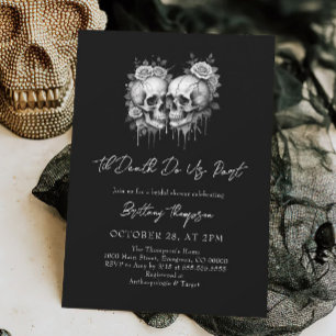 Til Death Do Us Party Bridal Shower Invitation