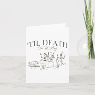 Til Death Do Us Party Halloween Chelorette Matchin Card