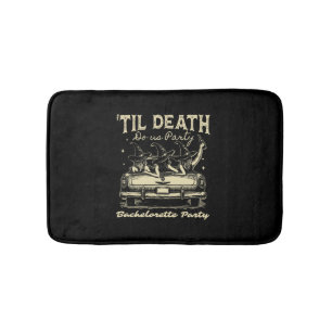 Til Death Do Us Party Halloween D Yellow Bath Mat
