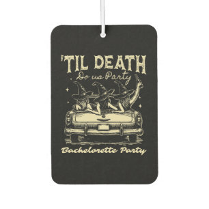 Til Death Do Us Party Halloween D Yellow Car Air Freshener
