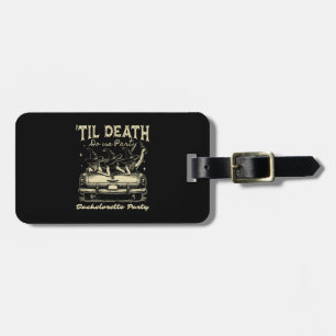 Til Death Do Us Party Halloween D Yellow Luggage Tag
