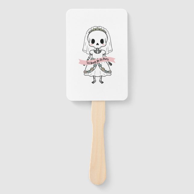 Til Death Do Us Party Halloween Hand Fan (Front)