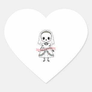 Til Death Do Us Party Halloween Heart Sticker