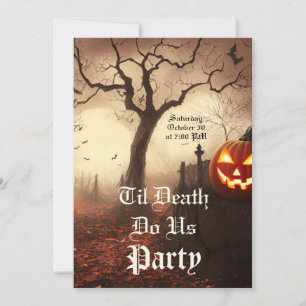 Til Death Do Us Party Halloween Invitation