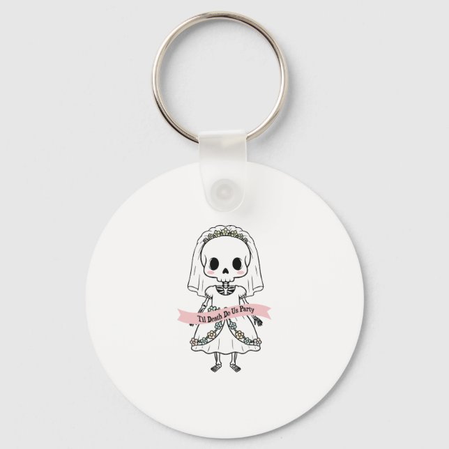 Til Death Do Us Party Halloween Key Ring (Front)