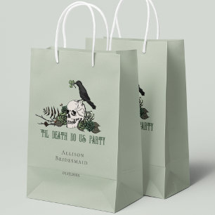 Til Death Do Us Party Sage Irish Skull Bridesmaid Small Gift Bag