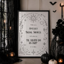 Til Death Halloween Bridal Shower Welcome