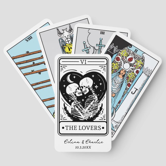 Til Death Lovers Personalised Wedding Tarot Cards (Back)